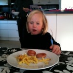 Elin med födelsdagsmat!