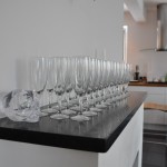 Glas som väntar på bubbel