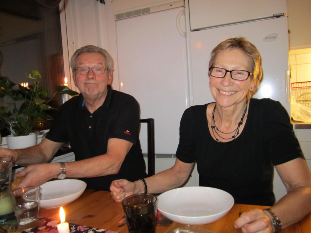 Vi hälsade på Conny och Kerstin i Varberg på hemvägen.