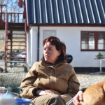 Skön fika i solen.