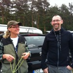 Anette och husse Jocke. Anette gick provet med Fox syster Selma. Det gick utmärkt!