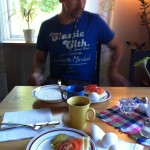 Hotellfrukost.