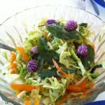 Sallad i blom.