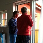 Stephen och Ulf pratar väder.
