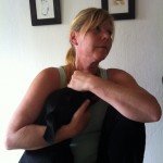 Agneta och hennes Puh.