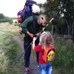 Såg här packad skall Robert (husses lillebror) gå genom fjällen.
