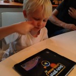 Axel gillade mitt nya spel - Angry Bird Star Wars!